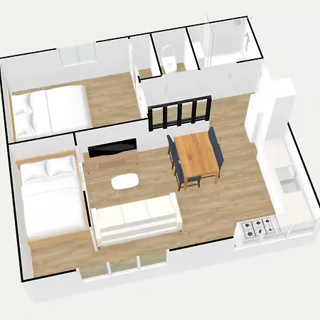 L'ecrin - 2 Bedrooms - Large Free Parking & Close To Tram